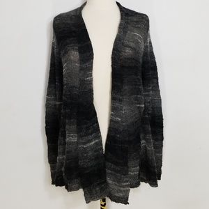 Eileen Fisher Ash Ombre Mohair Blend Boucle Small